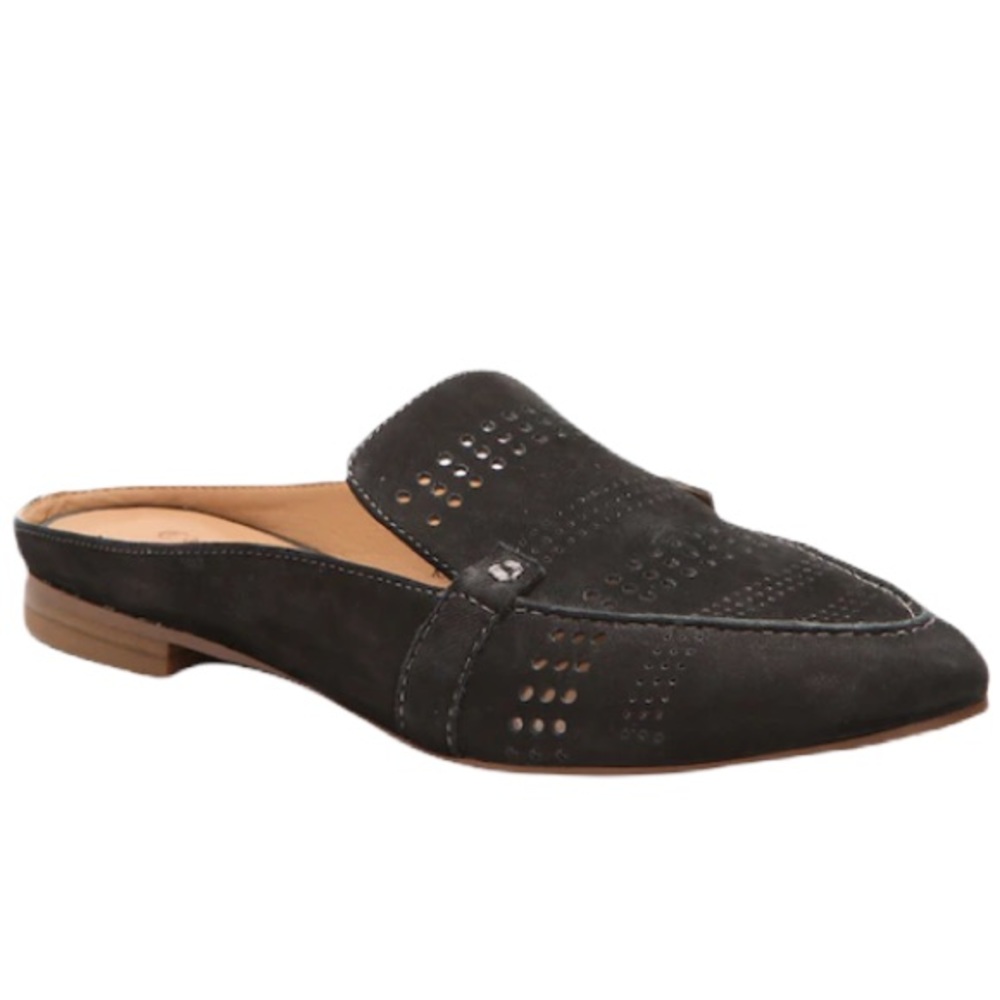 Crown Vintage laser cut Katrine nubuck leather mules size 6.5